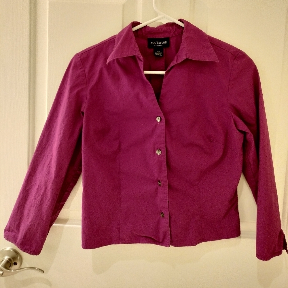 Y2k 90s Ann Taylor Women's Purple Top